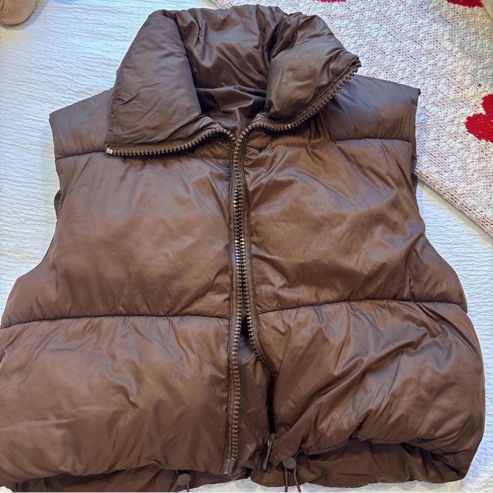 Brown Puffer Vest